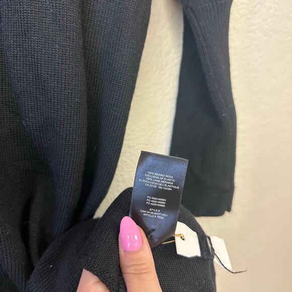 Aritzia Wilfred Utopia Merino Wool Sweater Midi Dress Black Size Small - Picture 7 of 12